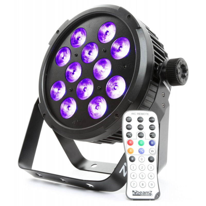 BeamZ BT300 LED Flat Par Can Light – 12x 10W