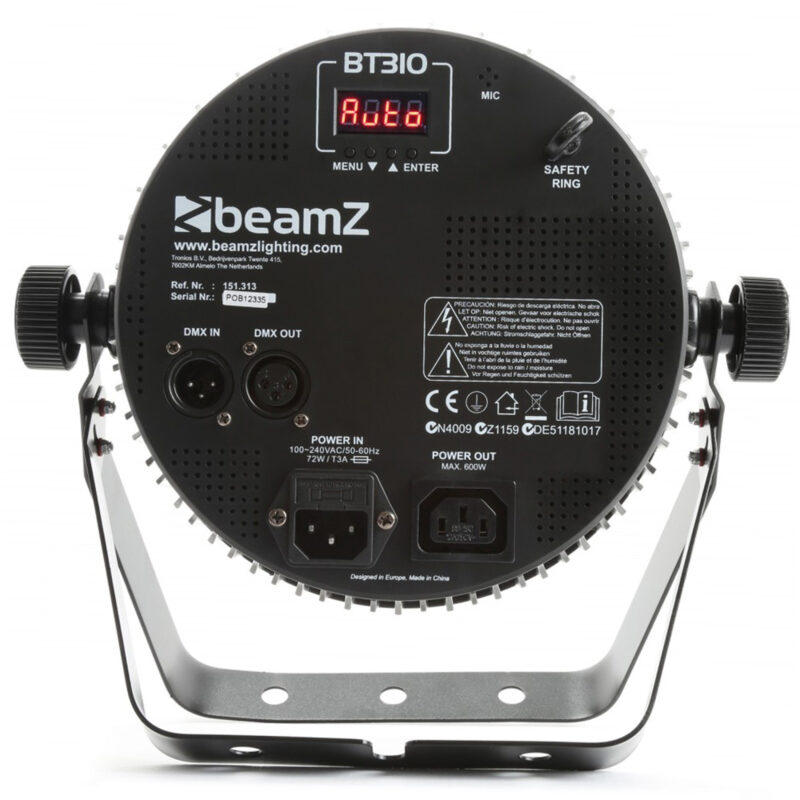 BeamZ BT310 LED Flat Par Can Light – 12x 6W