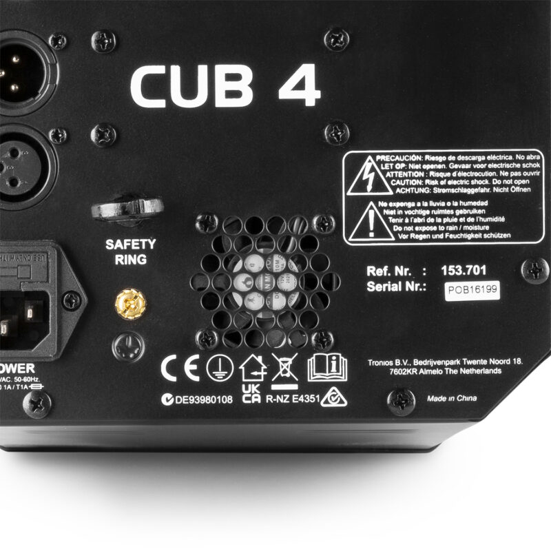 BeamZ Cub4 MK2 LED Quad Derby with Moonflower Light