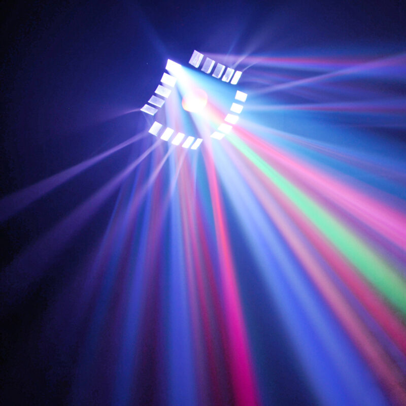 BeamZ Cub4 MK2 LED Quad Derby with Moonflower Light