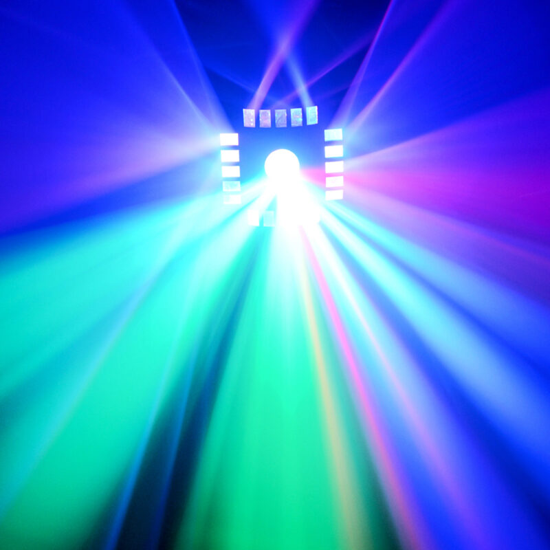 BeamZ Cub4 MK2 LED Quad Derby with Moonflower Light