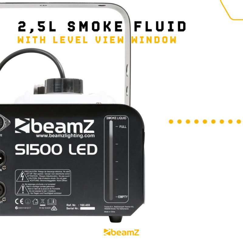 BeamZ S1500LED Smoke Machine with Lights