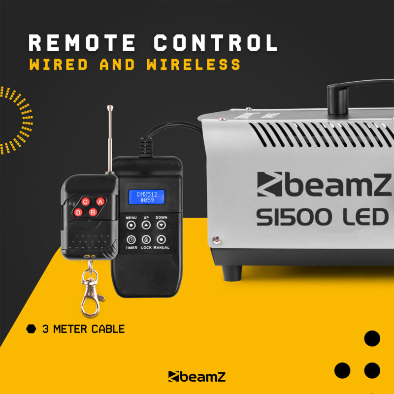 BeamZ S1500LED Smoke Machine with Lights