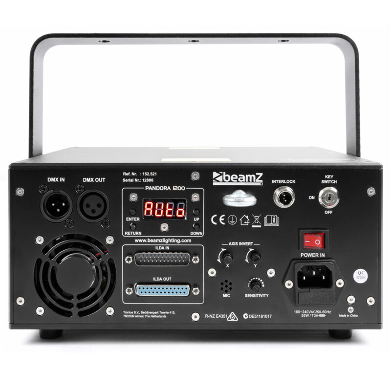 BeamZ Professional Pandora 1200 TTL Laser Light – 1W RGB