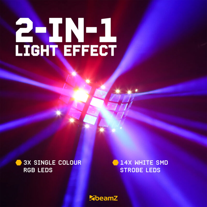 BeamZ Butterfly LED Derby Light with Strobe Effect