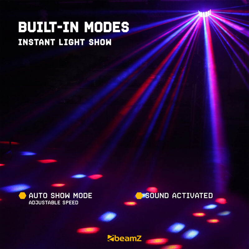 BeamZ Butterfly LED Derby Light with Strobe Effect