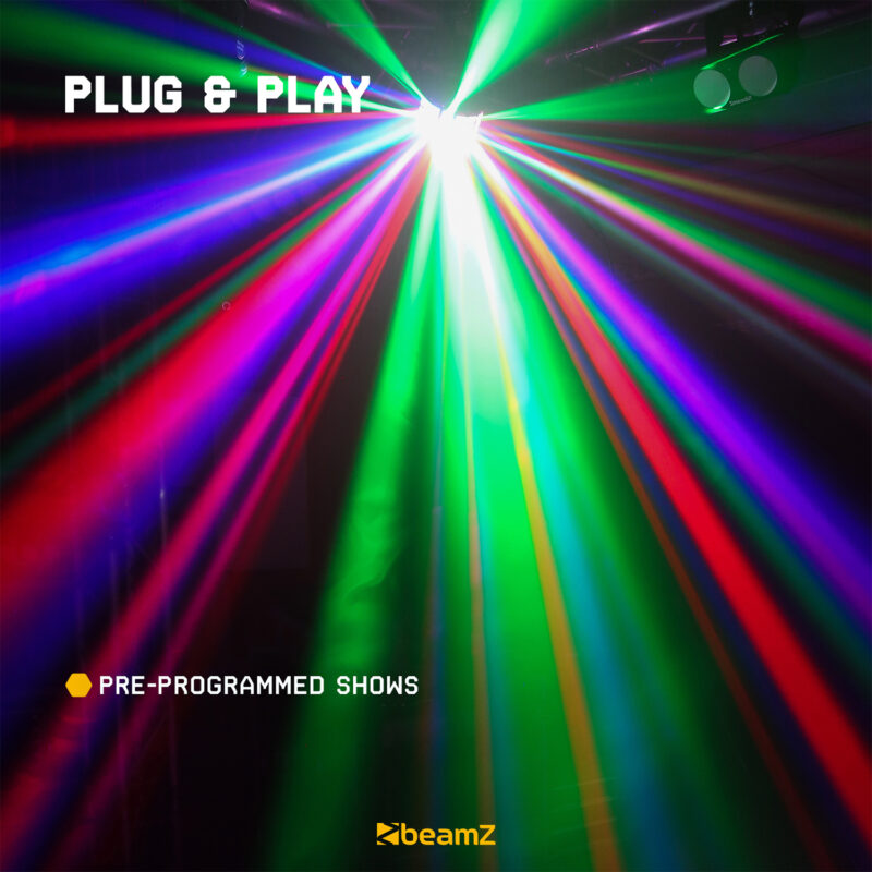 BeamZ Butterfly LED Derby Light with Strobe Effect