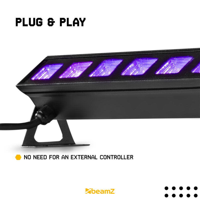 BeamZ BUV183 LED UV Blacklight Bar – 18x 3W