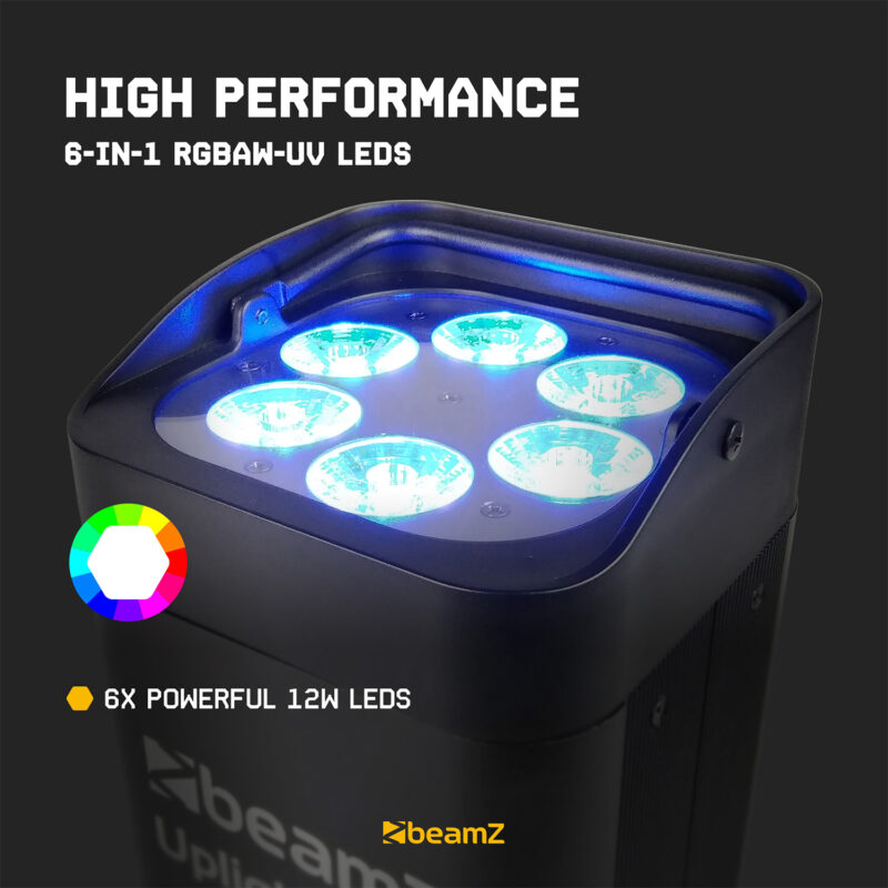 BeamZ BBP96 Battery Powered Par Uplighter with Wireless DMX – 60W