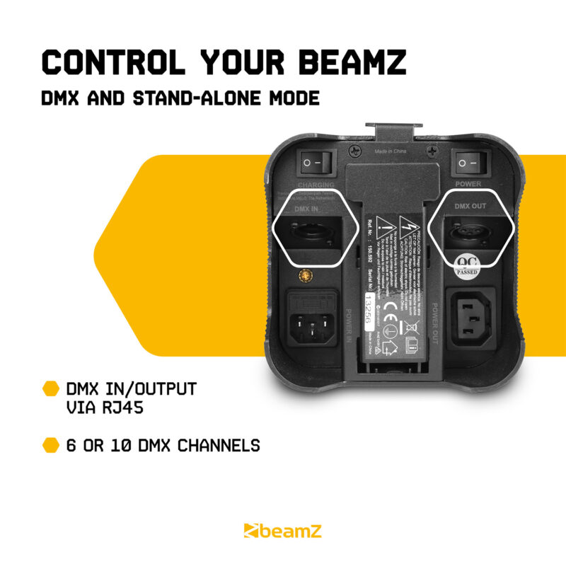 BeamZ BBP96 Battery Powered Par Uplighter with Wireless DMX – 60W