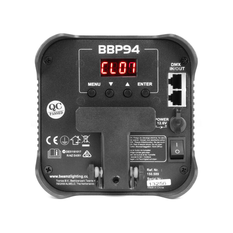 BeamZ BBP94 Wireless Battery Powered Par Uplighter – 40W