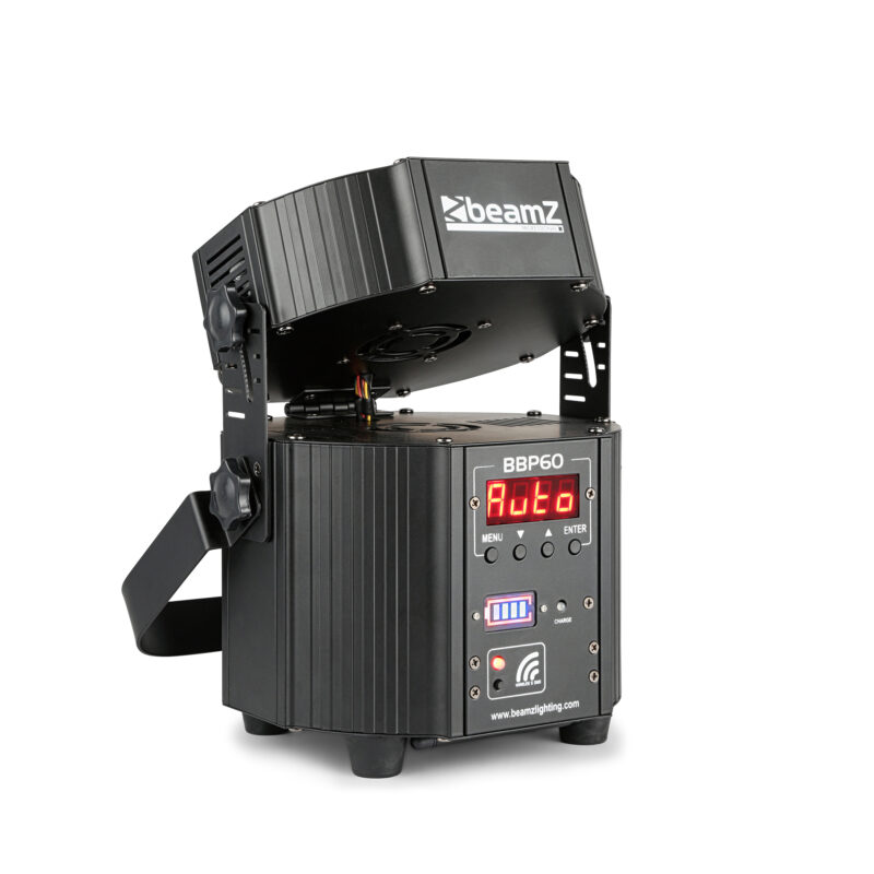 BeamZ BBP60 6x Wireless Battery Powered Uplighter with Charger Case