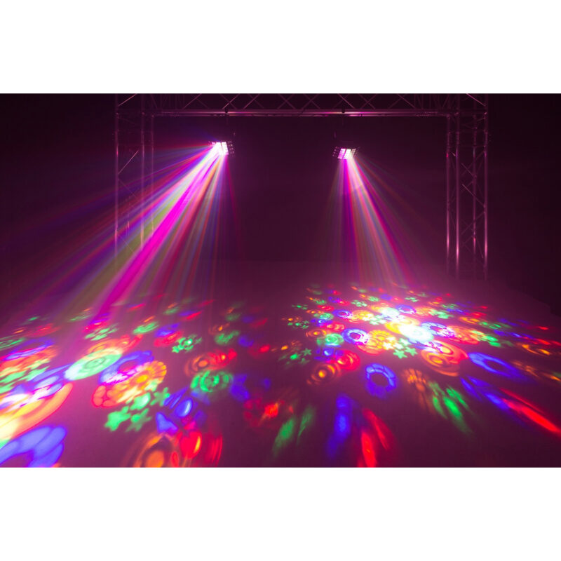BeamZ Gobo Derby 3-in-1 Derby, UV & Strobe Light
