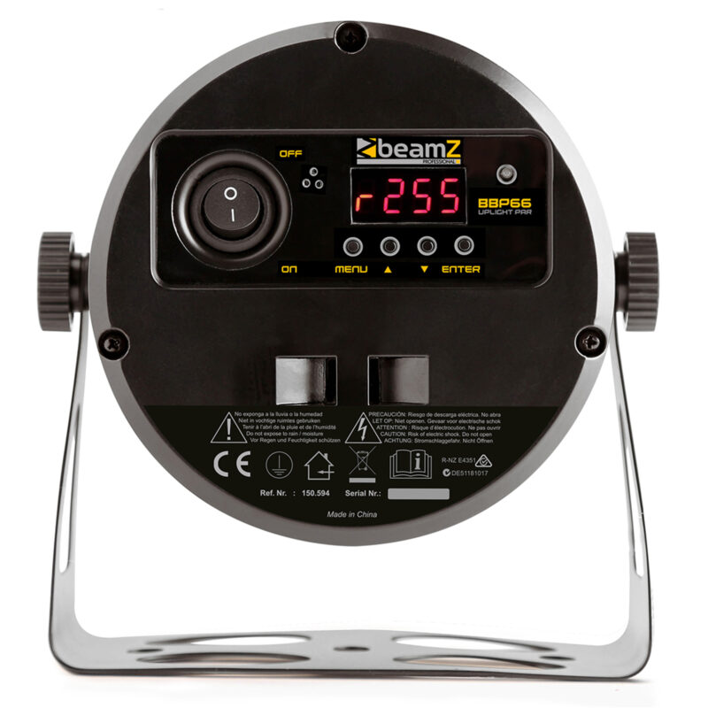 BeamZ Pro BBP66 Wireless Battery Par Uplighter – 6x 6W