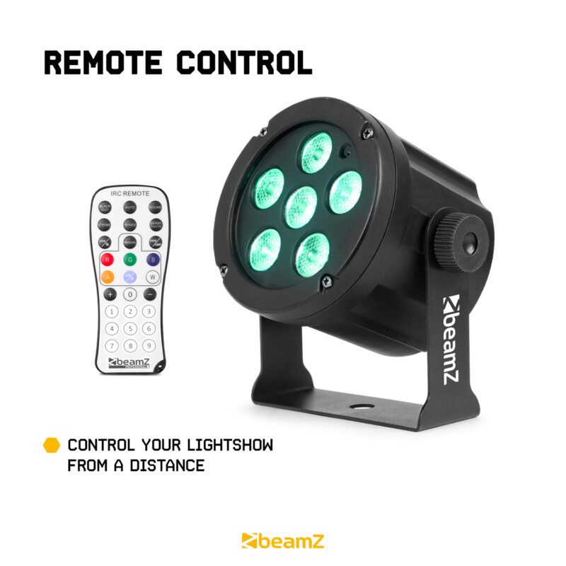 BeamZ SlimPar30 LED Par Can Light – 6x 3W