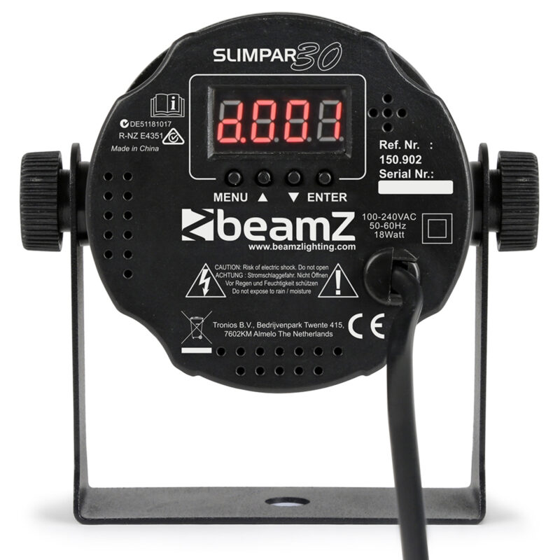 BeamZ SlimPar30 LED Par Can Light – 6x 3W