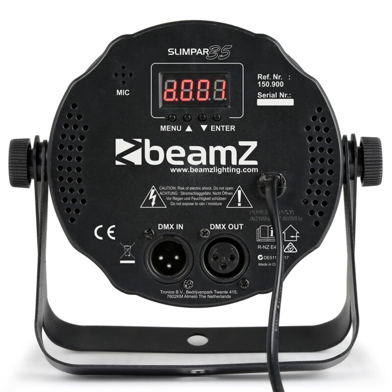 BeamZ SlimPar35 LED Par Can Light – 12x 3W