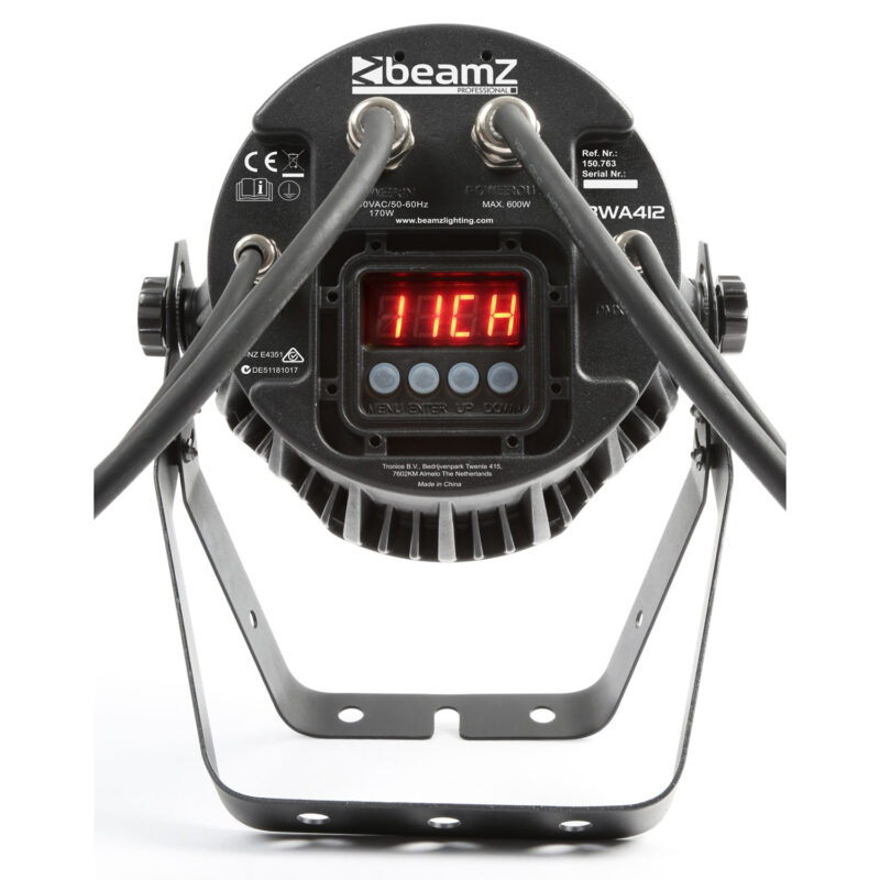 BeamZ PRO BWA412 Waterproof LED Par Can Light – IP65 – 12x18W