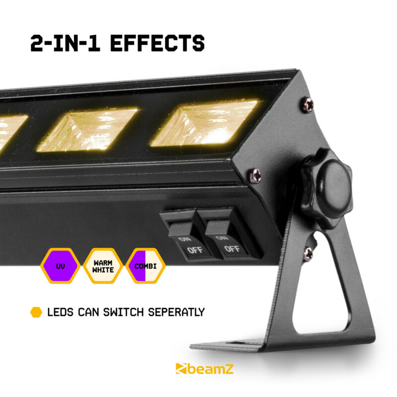 BeamZ BUVW123 LED UV Light & Warm White Bar