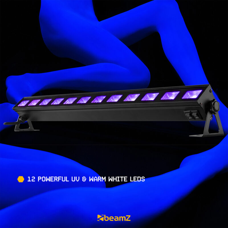 BeamZ BUVW123 LED UV Light & Warm White Bar
