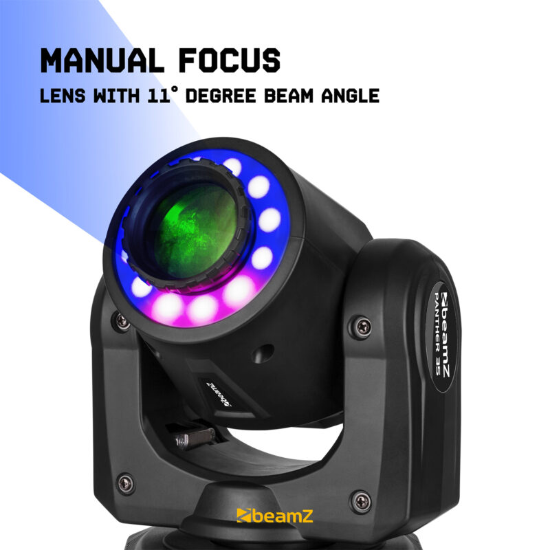 BeamZ Panther 35 LED Moving Head Spot with LED Ring