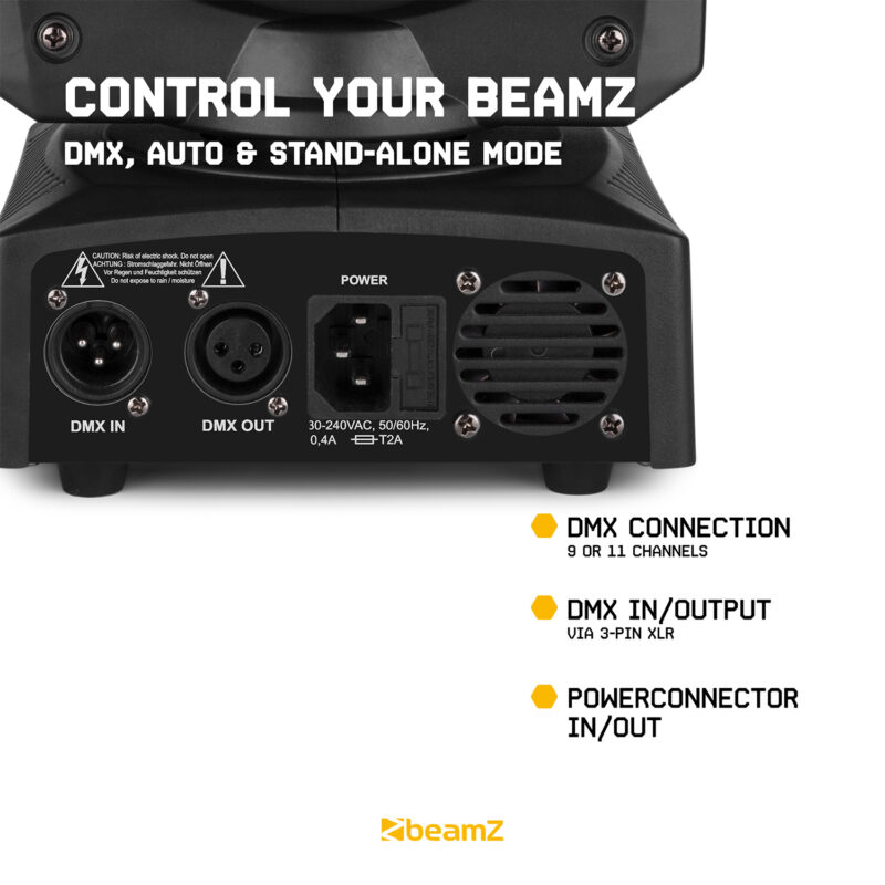 BeamZ Panther 35 LED Moving Head Spot with LED Ring