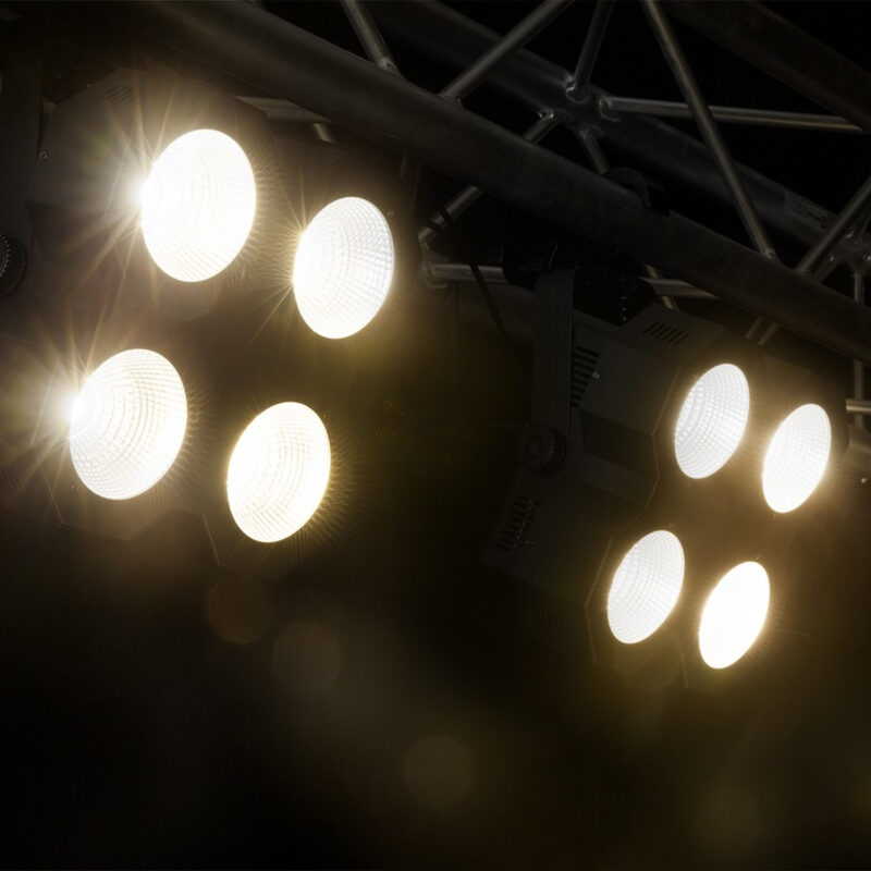 BeamZ SB400 2-in-1 COB LED Stage Blinder & Strobe – 4x 50W