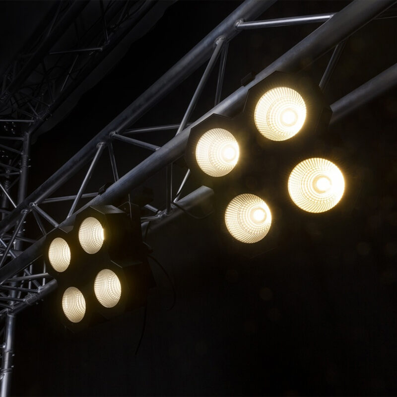 BeamZ SB400 2-in-1 COB LED Stage Blinder & Strobe – 4x 50W