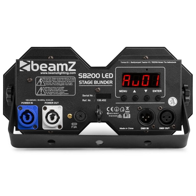 BeamZ SB200 LED Stage Blinder Lighting – 2x 50W