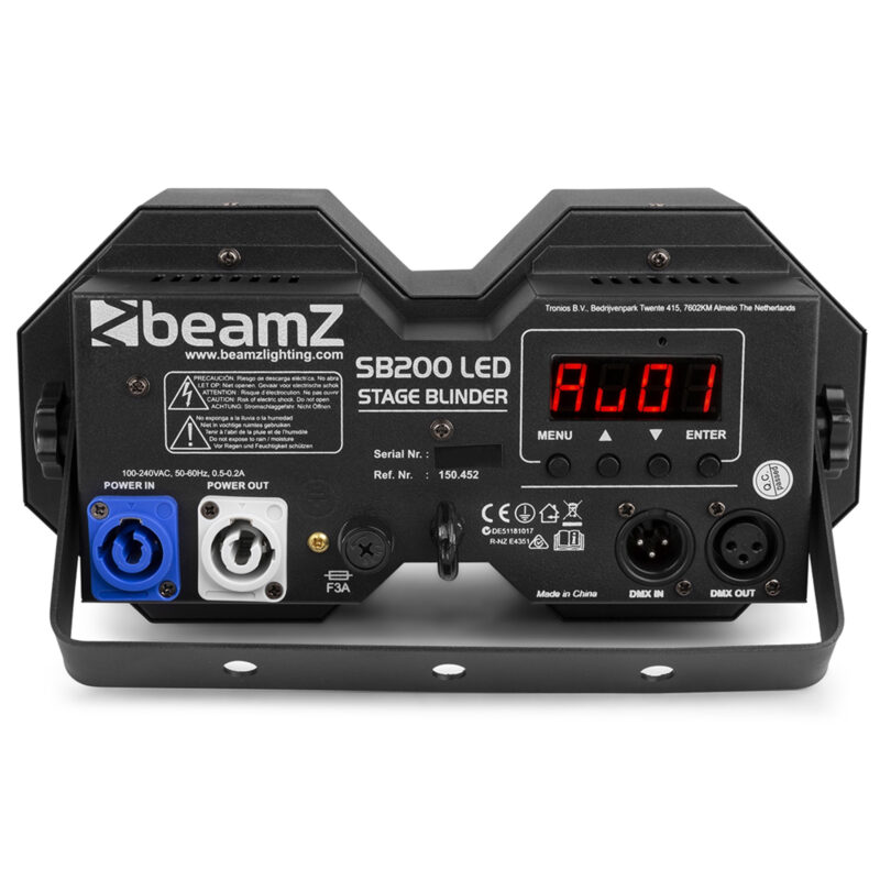 BeamZ SB200 LED Stage Blinder Lighting – 2x 50W