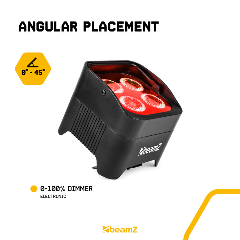 BeamZ BBP94W Battery Operated LED Uplighter with Wireless DMX – 48W