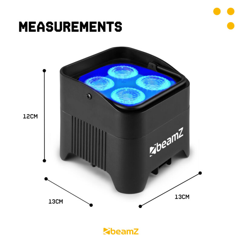 BeamZ BBP94W Battery Operated LED Uplighter with Wireless DMX – 48W