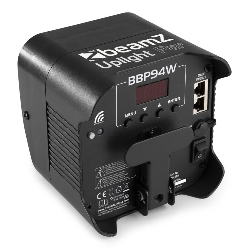 BeamZ BBP94W Battery Operated LED Uplighter with Wireless DMX – 48W