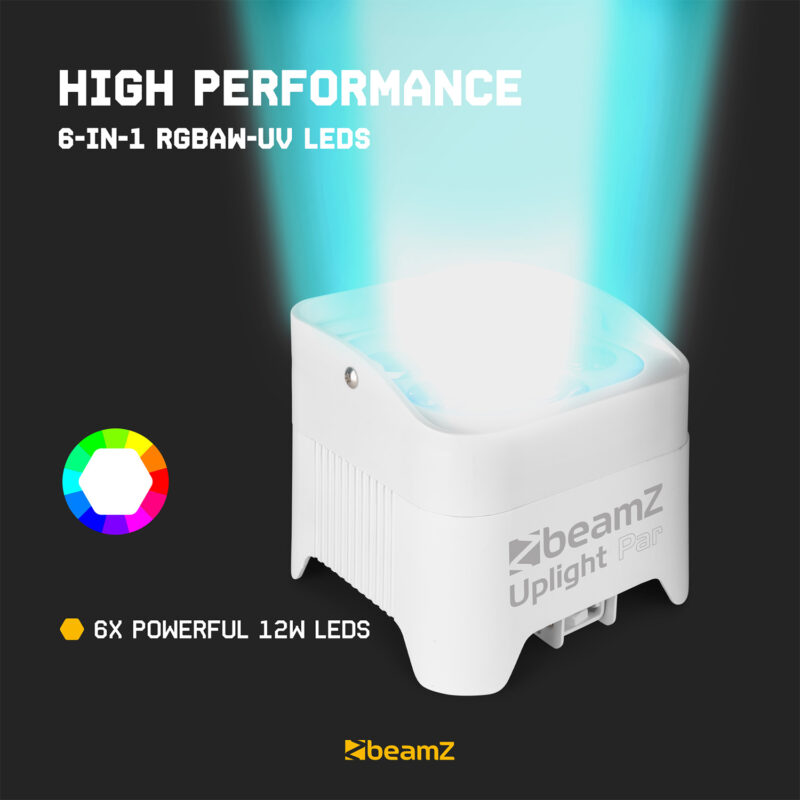 BeamZ BBP96SW Battery Par Uplighter with Wireless DMX – 72W