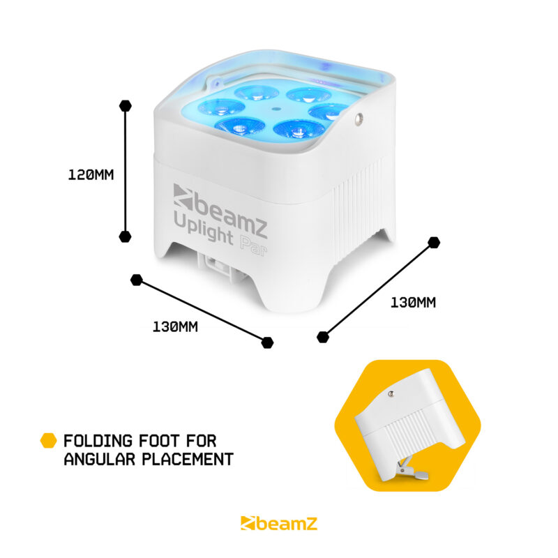 BeamZ BBP96SW Battery Par Uplighter with Wireless DMX – 72W