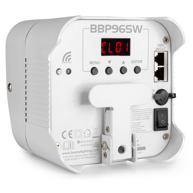 BeamZ BBP96SW Battery Par Uplighter with Wireless DMX – 72W