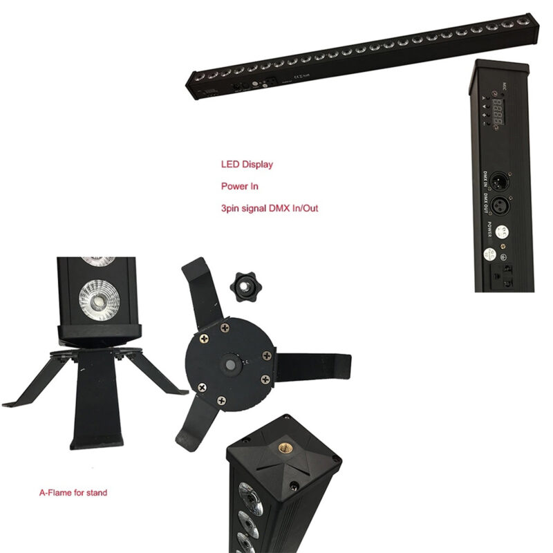 BeamZ BBB243 Battery Powered Wireless LED Light Bar – 24x 3W