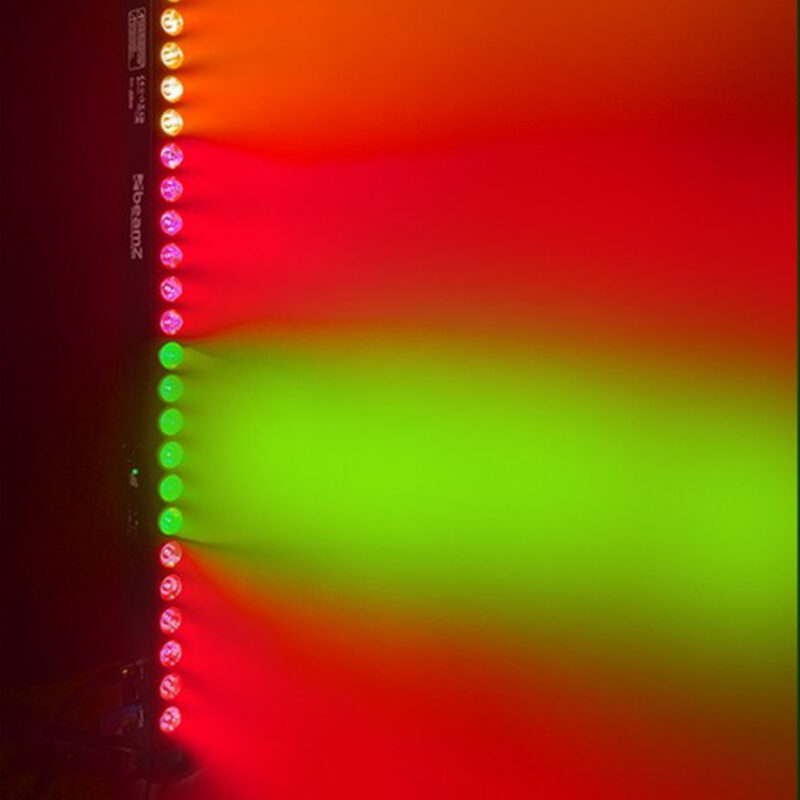 4x BeamZ BBB243 Battery Powered LED Light Bars with Charger Case