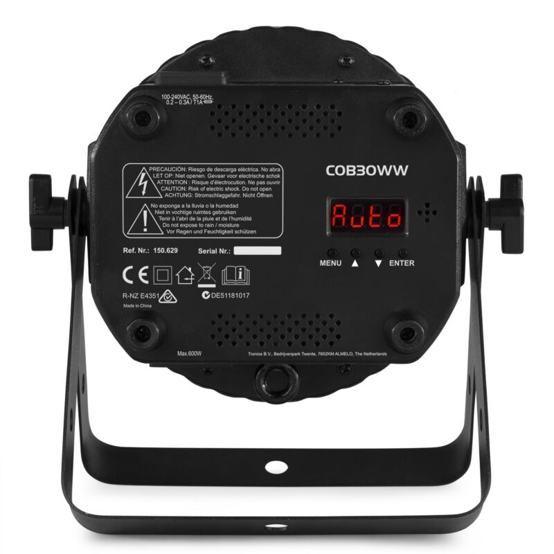 BeamZ COB30WW LED Flat Par Can Light – Warm White – 30W