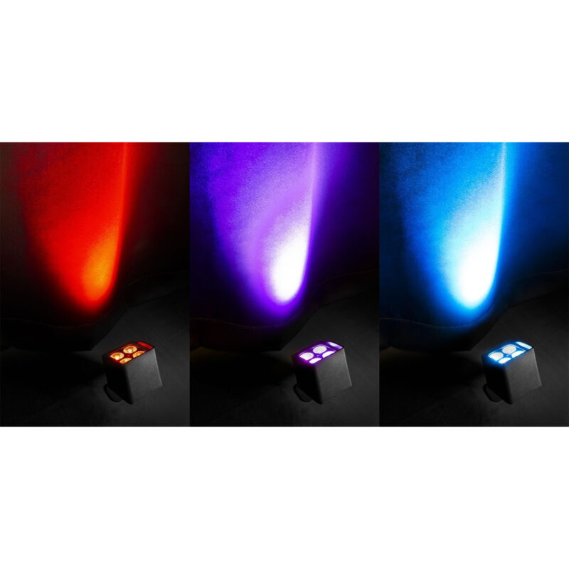 8x BeamZ BBP44 Wireless Battery Uplighters with Soft Case