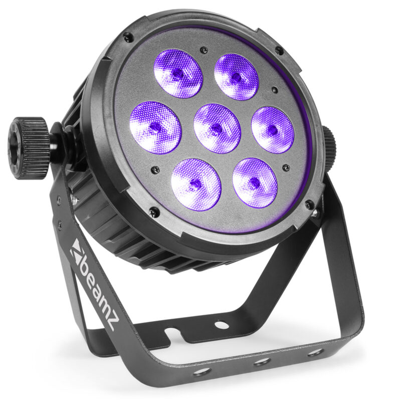 BeamZ BT280 LED Flat Par Can Light – 7x 10W