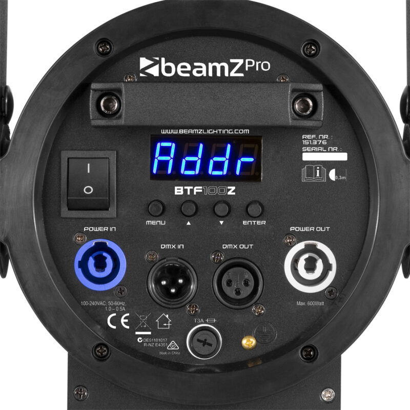 BeamZ Professional BTF100Z COB LED Fresnel Theatre Spot Light – White