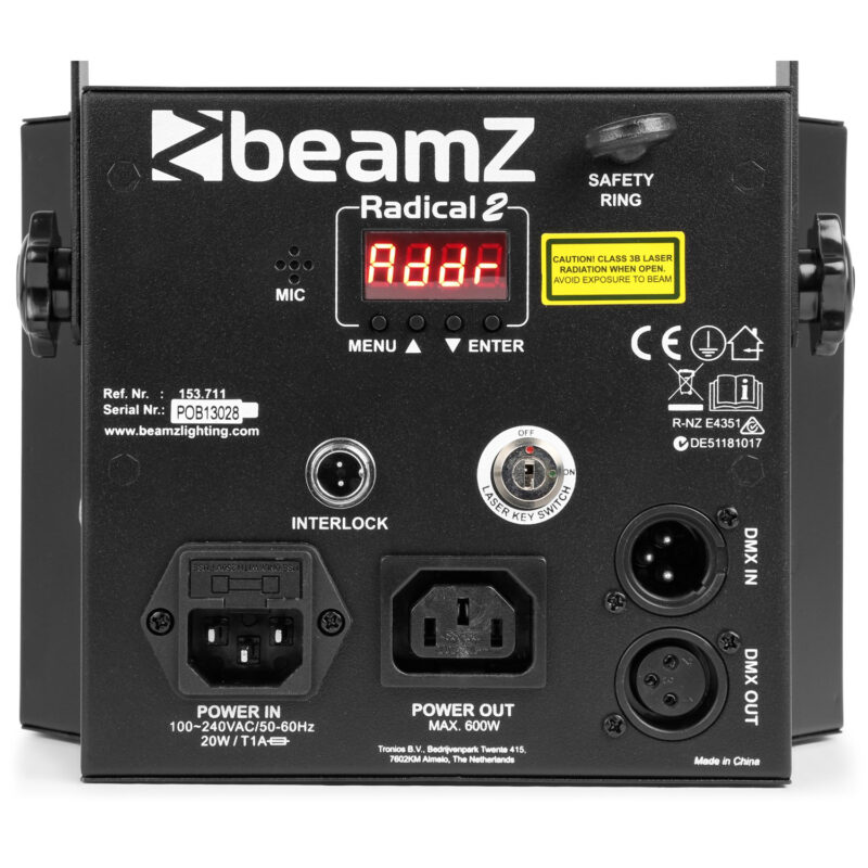 BeamZ Radical II 3-in-1 Derby with laser & strobe effect