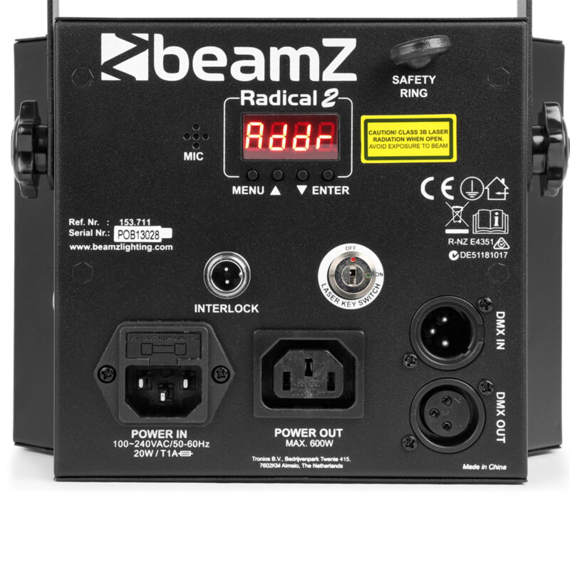 BeamZ Radical II 3-in-1 Derby with laser & strobe effect