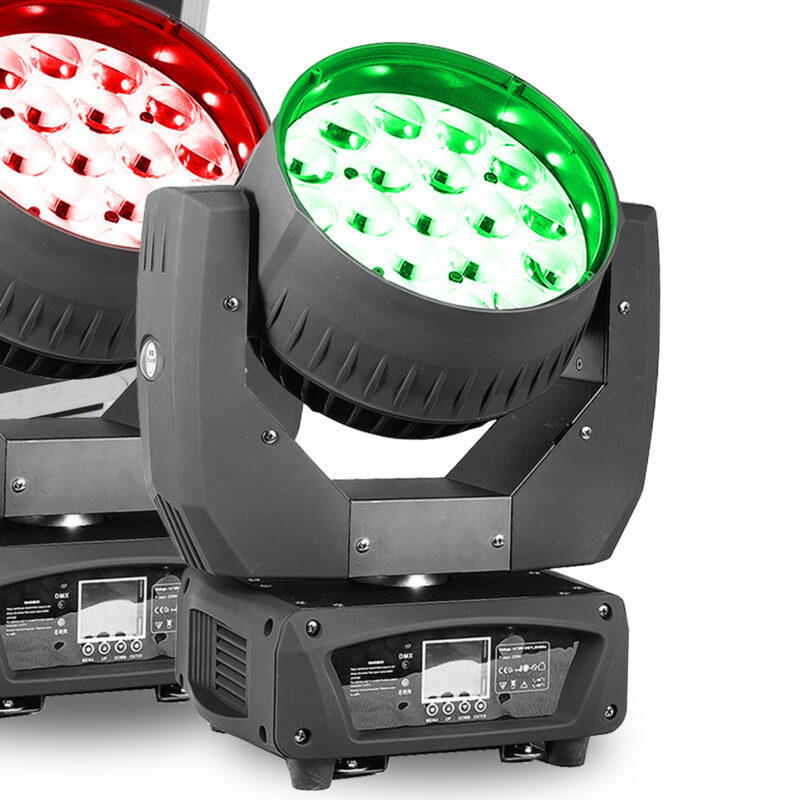 BeamZ Pro MHL1915 Moving Head Wash Lights with Flight Case