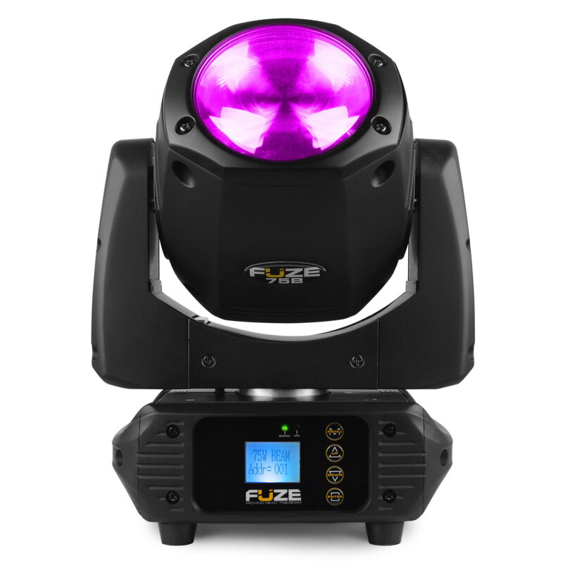 BeamZ Professional Fuze75B Moving Head Beam Lights with Flightcase