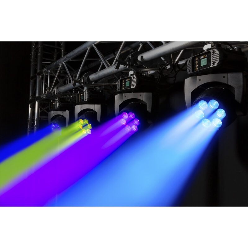 BeamZ Pro Fuze610Z LED Moving Head Wash Lights with Flight Case