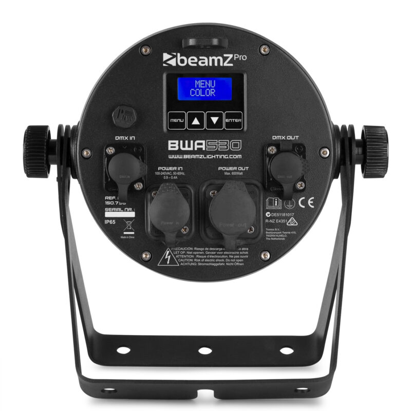 BeamZ PRO BWA530 Waterproof LED Par Can Light – IP65 – 7x12W