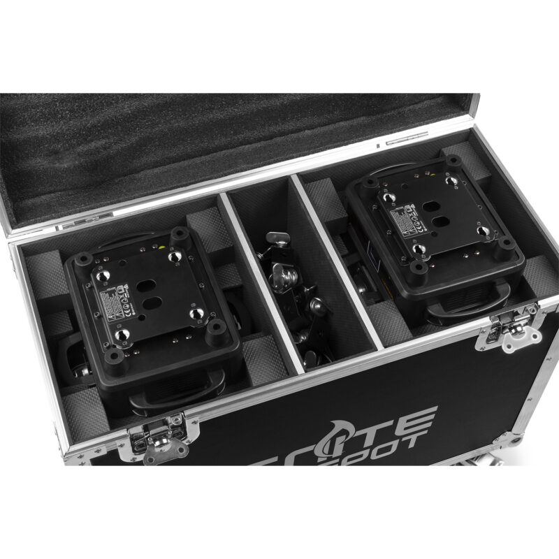 BeamZ Pro IGNITE120 LED Moving Head Spot Lights with Flight Case