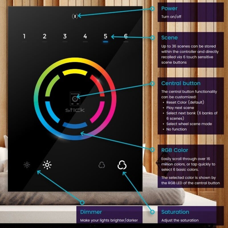 BeamZ STICK-CW4 WiFi DMX Software Wall Control Interface